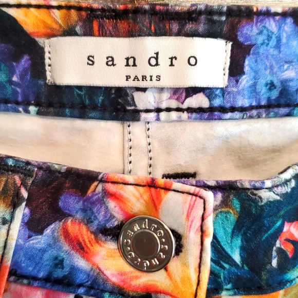 Sandro Paris floral jeans - Picture 2 of 14